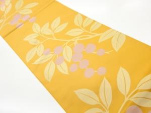 南天模様織出し洒落袋帯